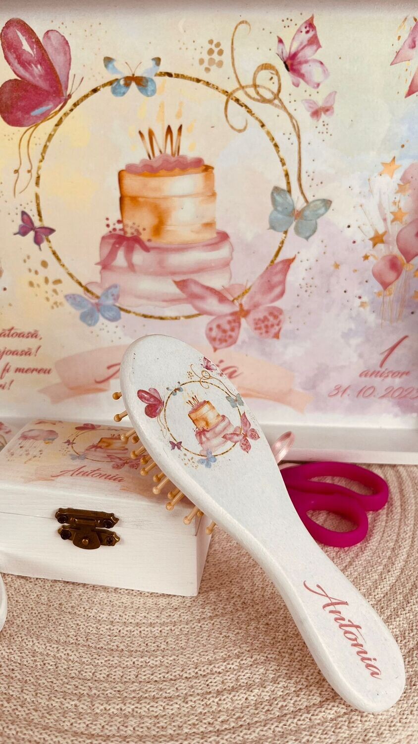 Set Turta Fluturi Aniversare 1 an