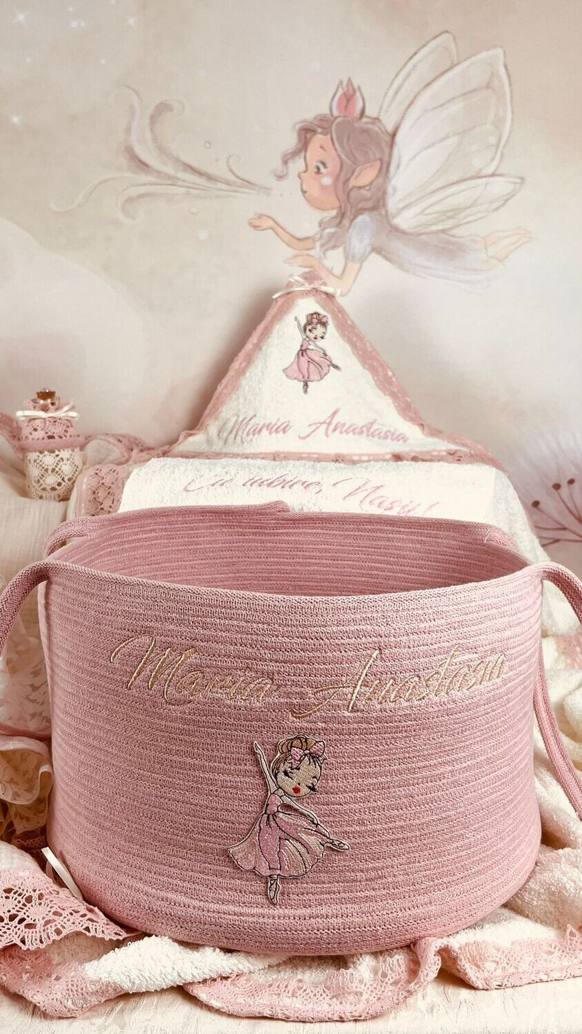 Trusou Botez Personalizat Muselina Balerina new - Set Biserica
