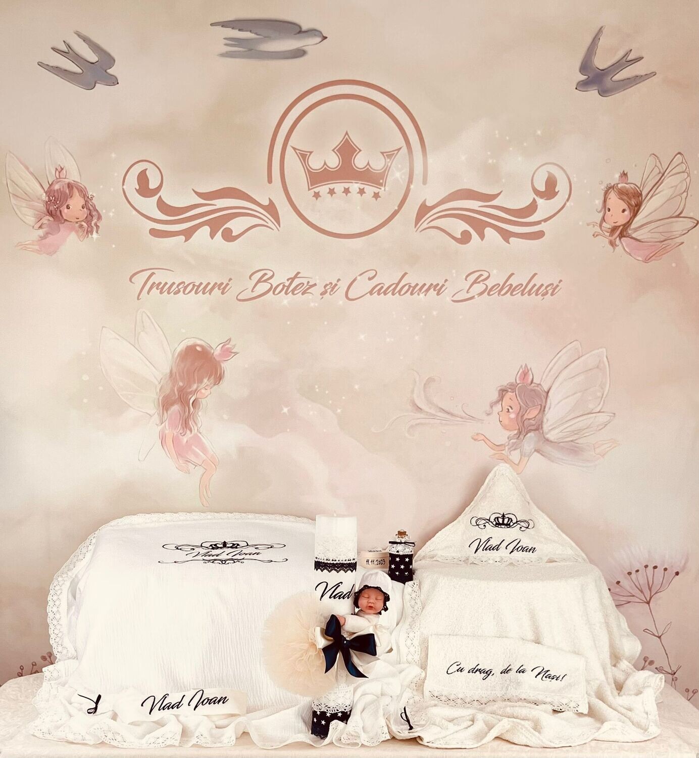 Trusou Botez Personalizat Regal S - Set Biserica
