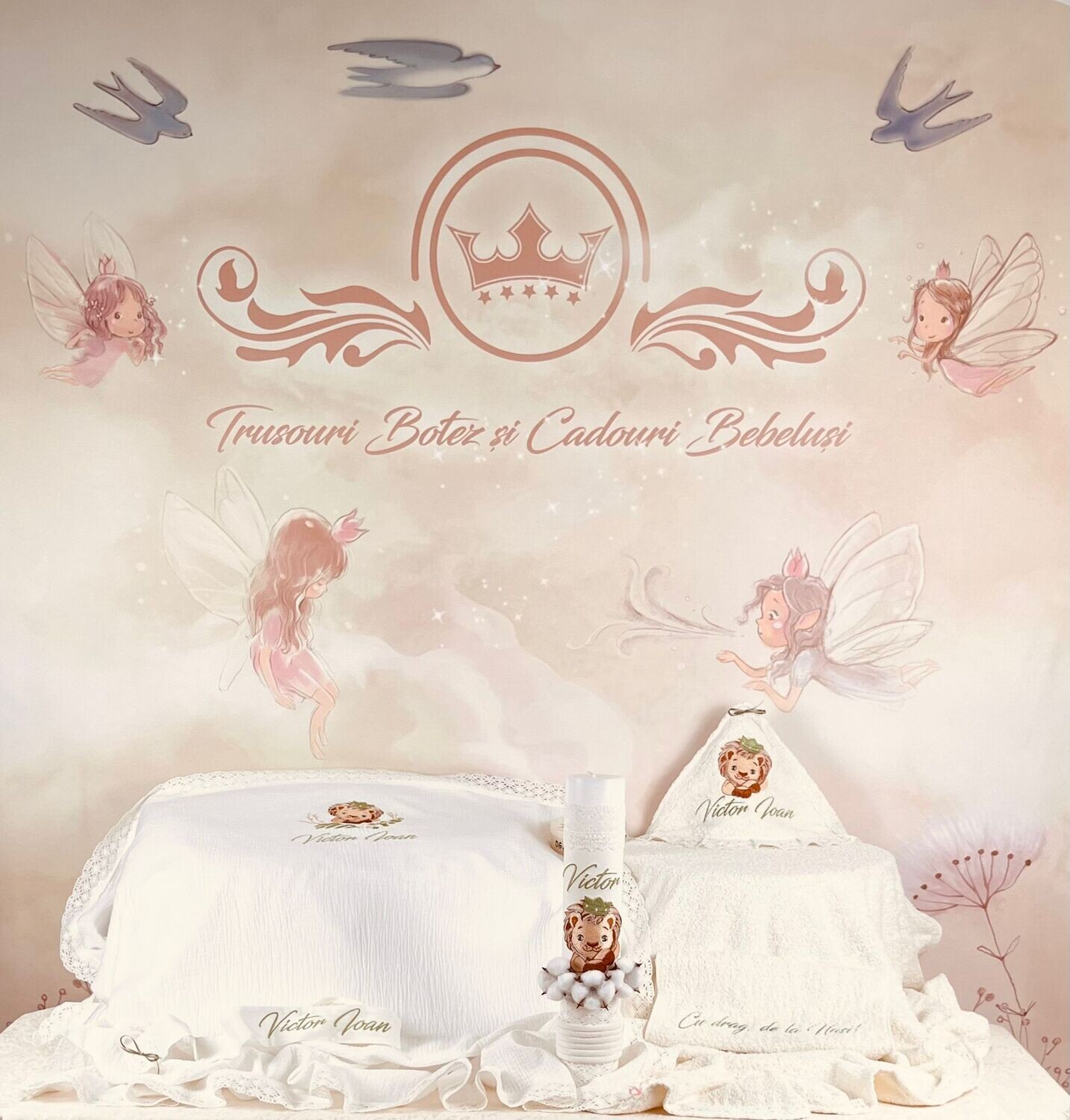 Trusou Botez Muselina Leu - Set Biserica