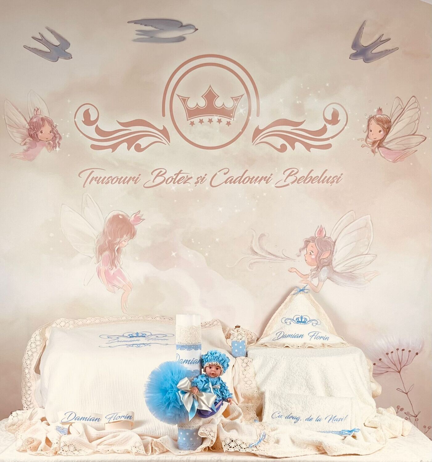 Trusou Botez Museina bleu - Set Biserica