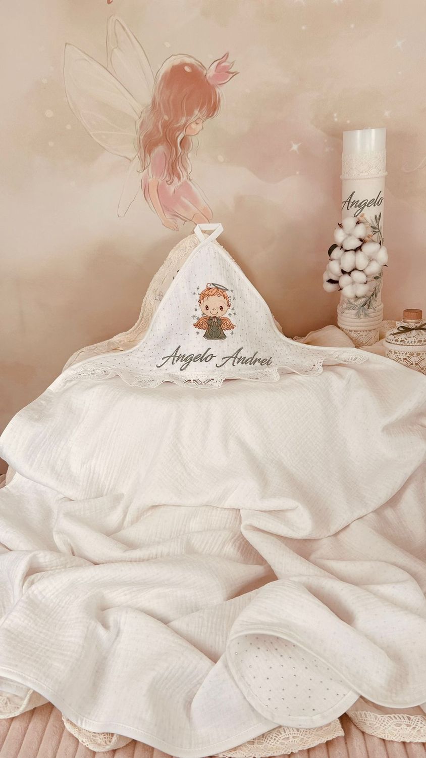 Trusou Muselina Eucalipt ivory - set Biserica Premium
