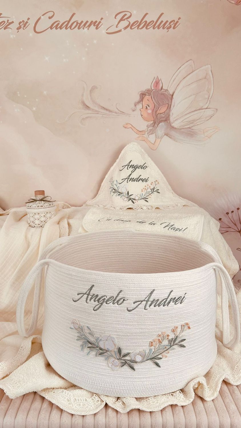 Trusou Muselina Eucalipt ivory - set Biserica Premium
