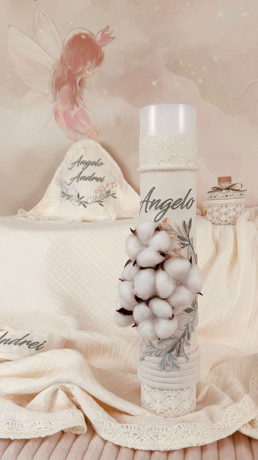Trusou Muselina Eucalipt ivory - set Biserica Premium