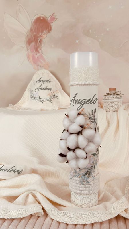 Trusou Muselina Eucalipt ivory - set Biserica Premium