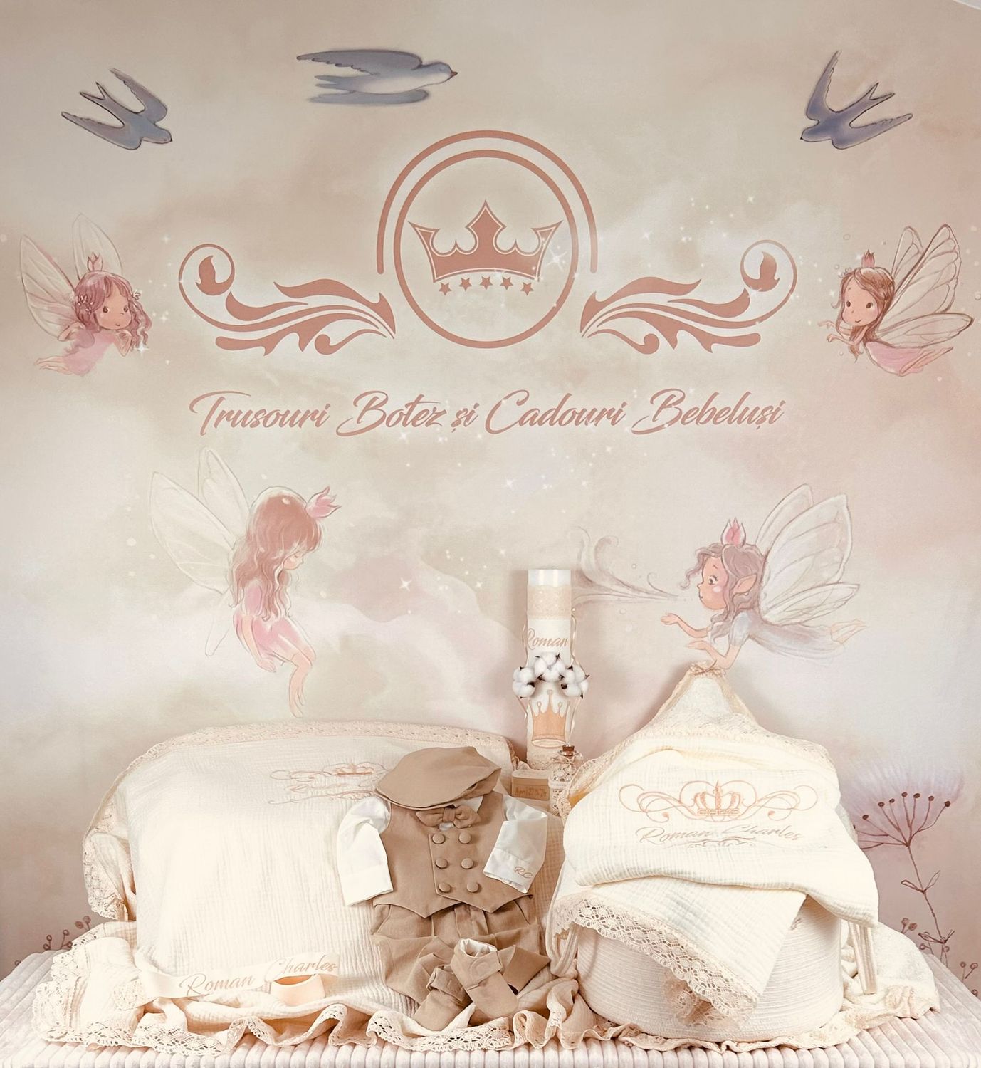 Trusou Muselina Regal All Ivory  - Set Biserica Premium