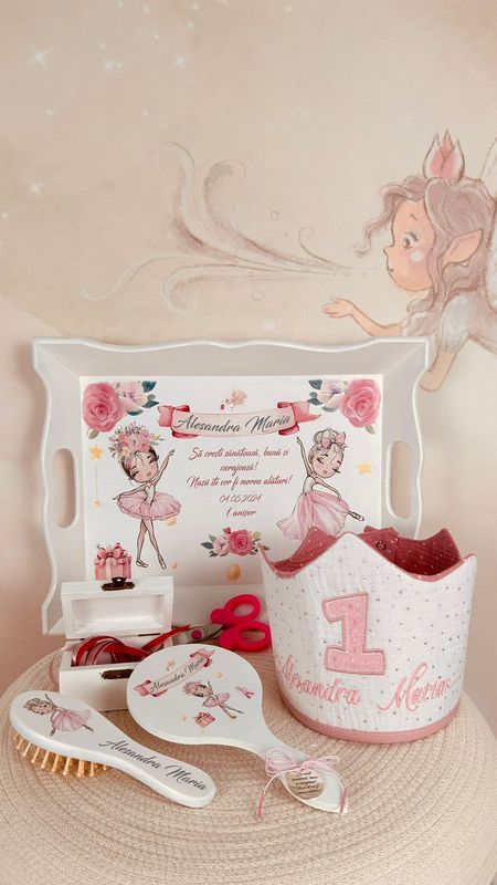 Set Turta Balerina Aniversare 1 an