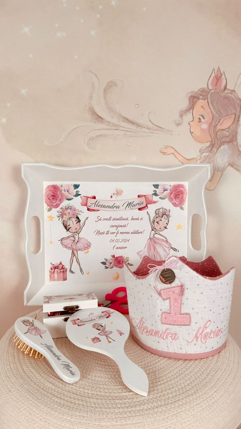 Set Turta Balerina Aniversare 1 an
