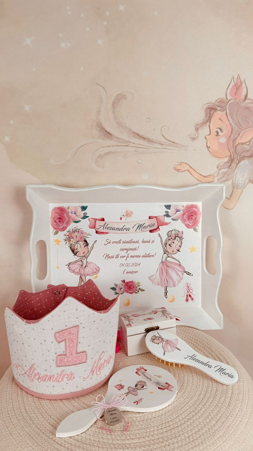 Set Turta Balerina Aniversare 1 an