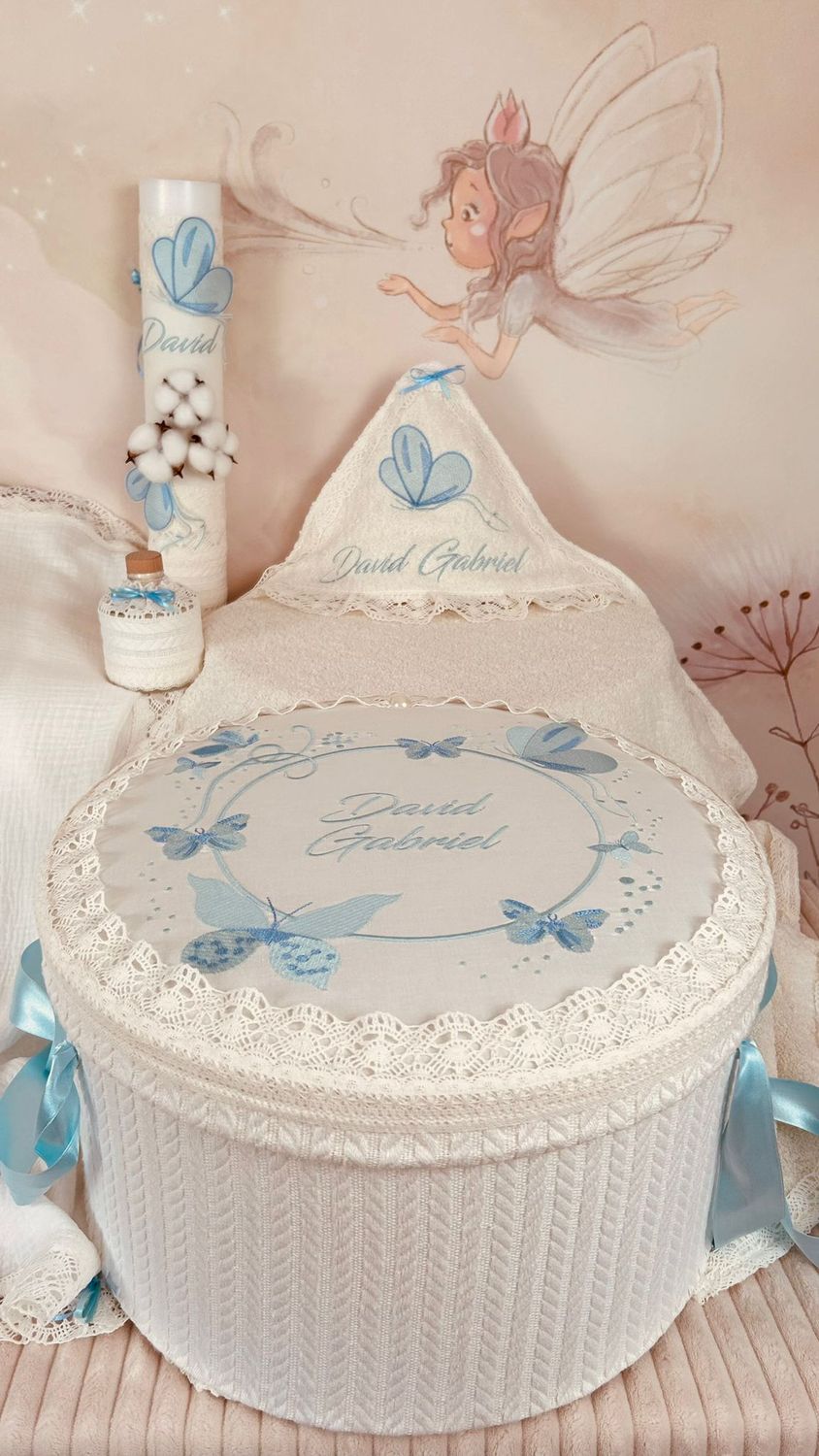 Trusou Muselina cu Fluturi set biserica Premium