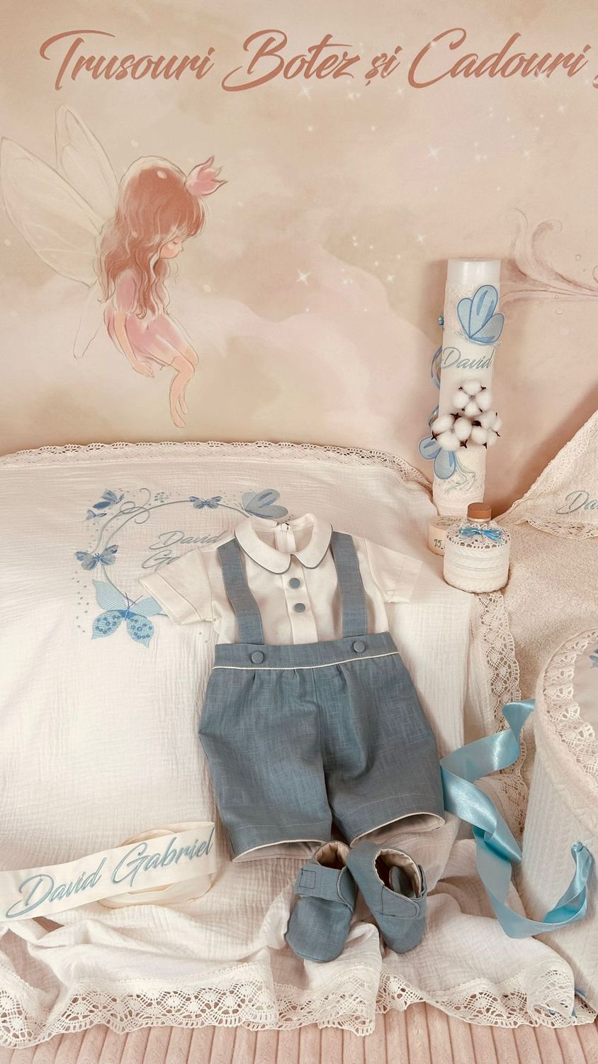 Trusou Muselina cu Fluturi set biserica Premium