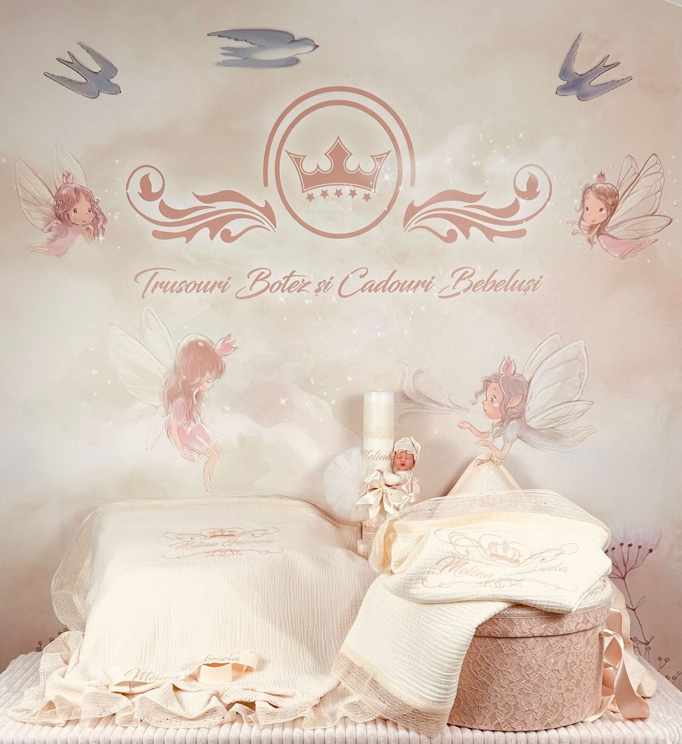 Trusou Muselina Regal All ivory set biserica premium