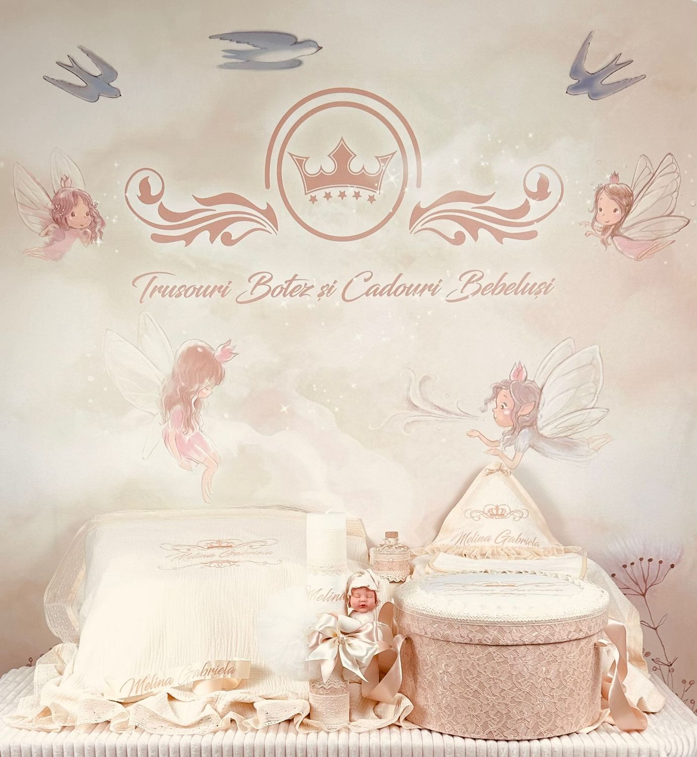 Trusou Muselina Regal All ivory set biserica premium