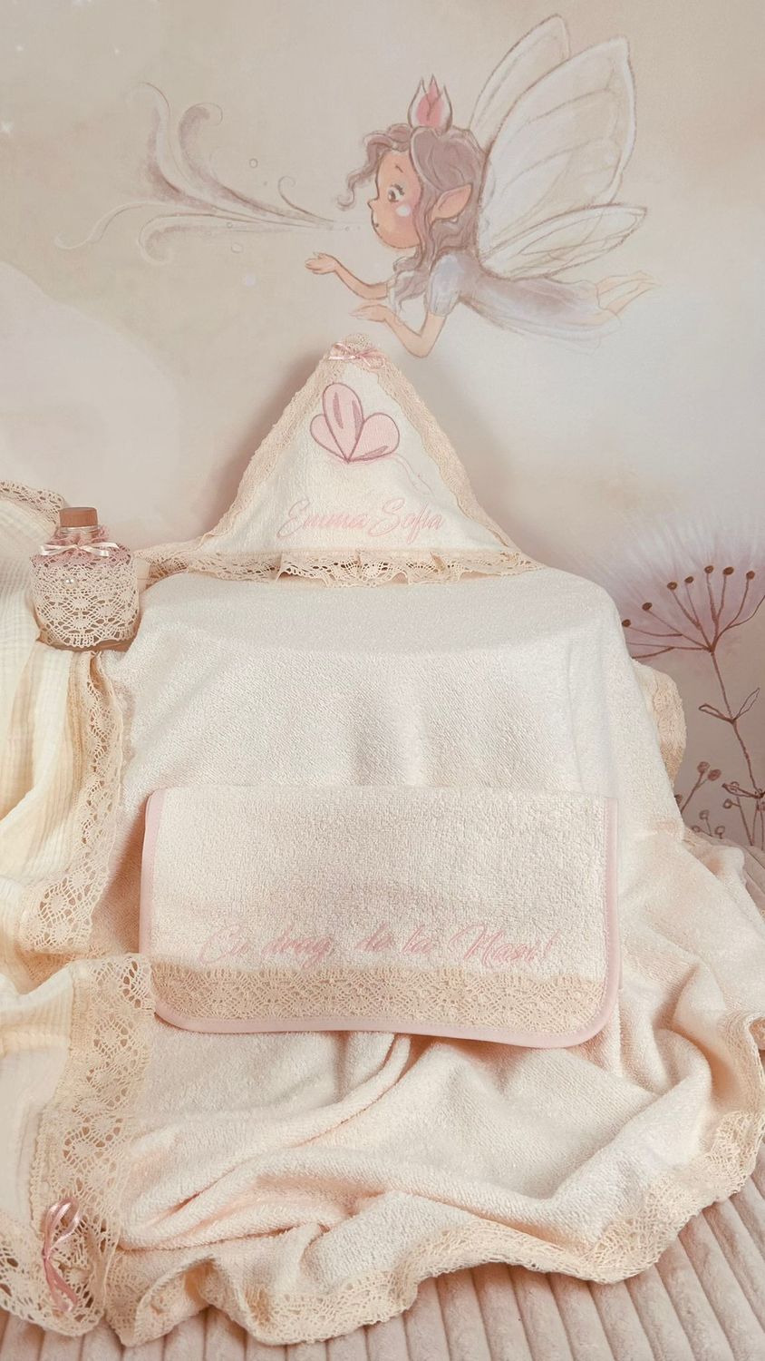 Trusou Botez Muselina Fluturi Emma - Set Biserica Premium