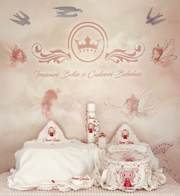 Trusoul Muselina Fetita Ingerasa cu cutie - Set Biserica