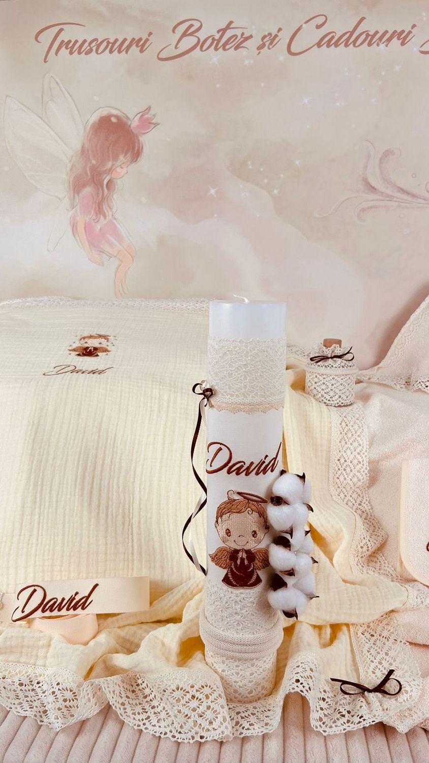 Trusoul Muselina Ingeras - set biserica Premium