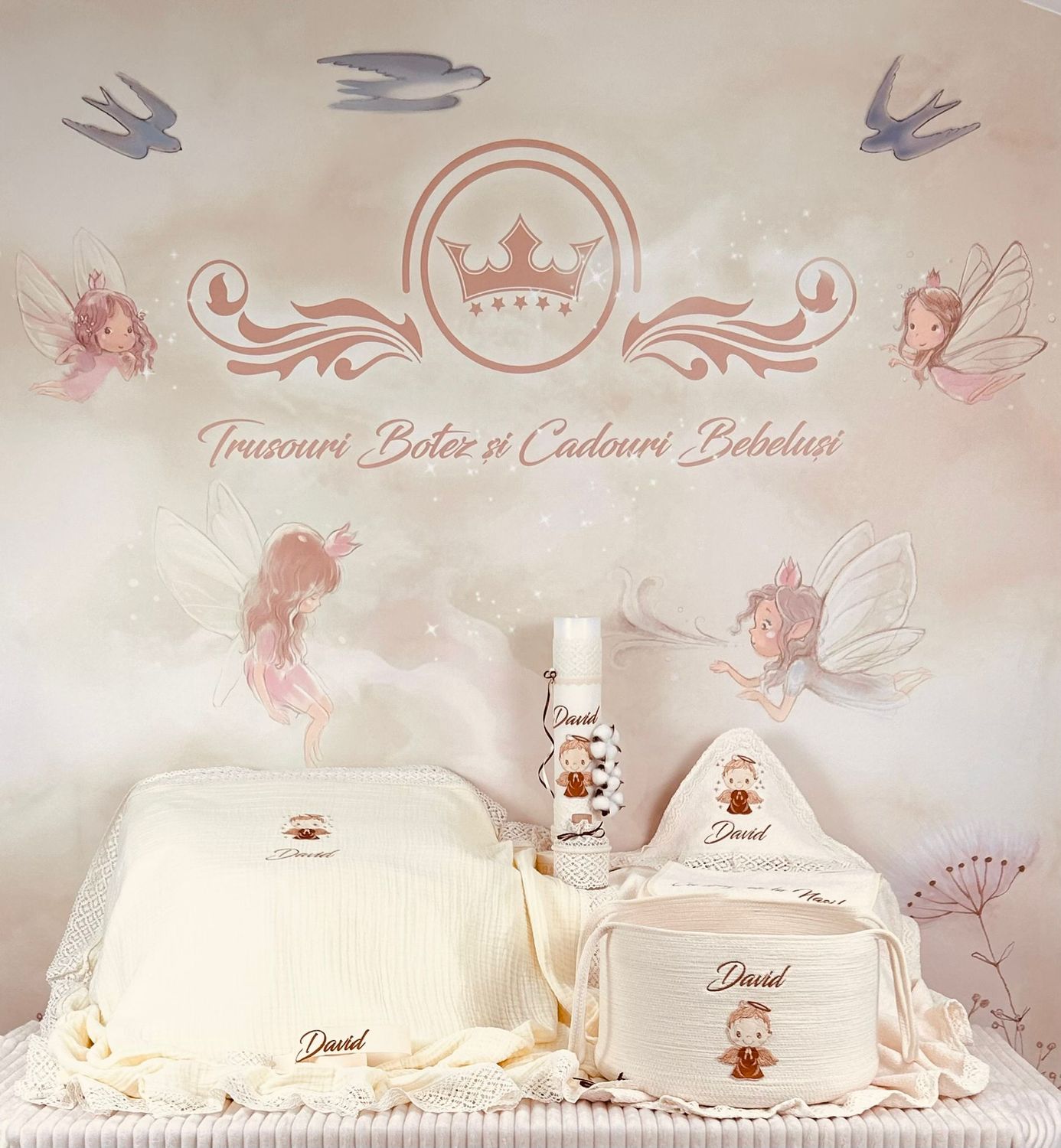 Trusoul Muselina Ingeras - set biserica Premium