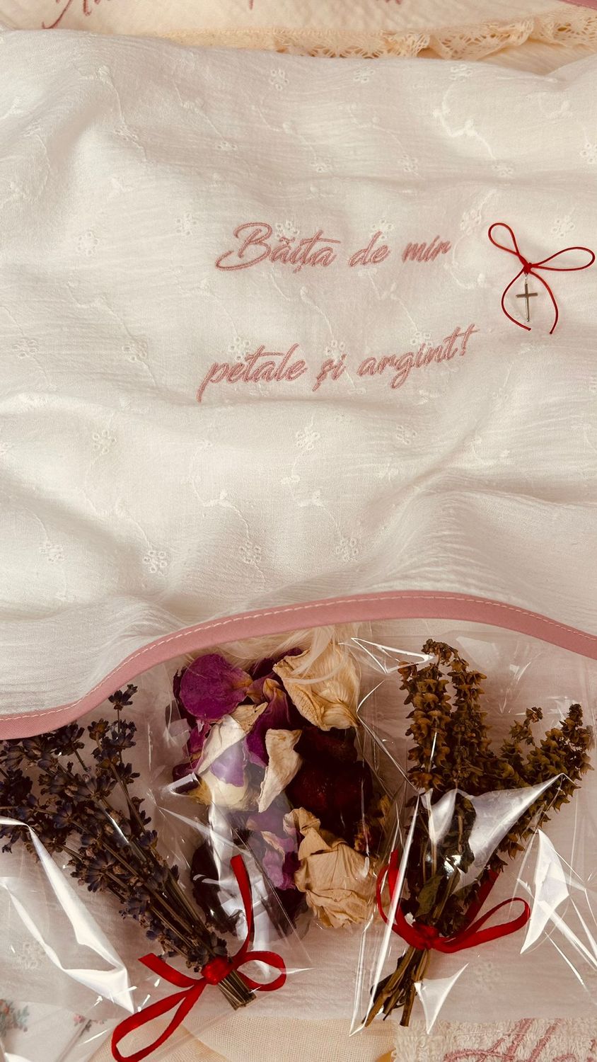 Trusou Botez Muselina Fluturi set biserica PremiumMax