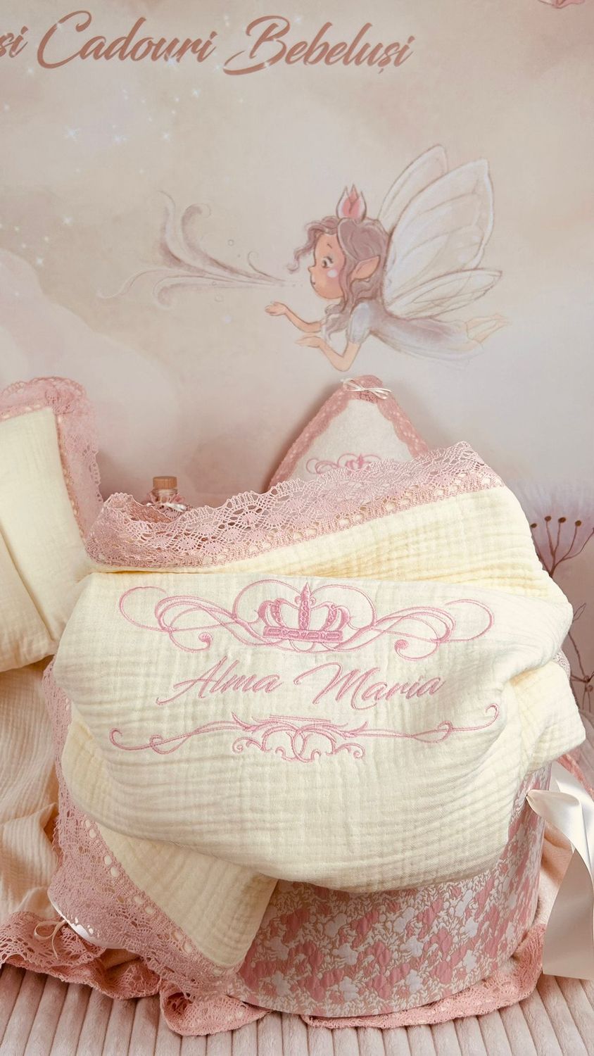 Trusou Botez Muselina Regal Maria- Set Biserica Personalizat