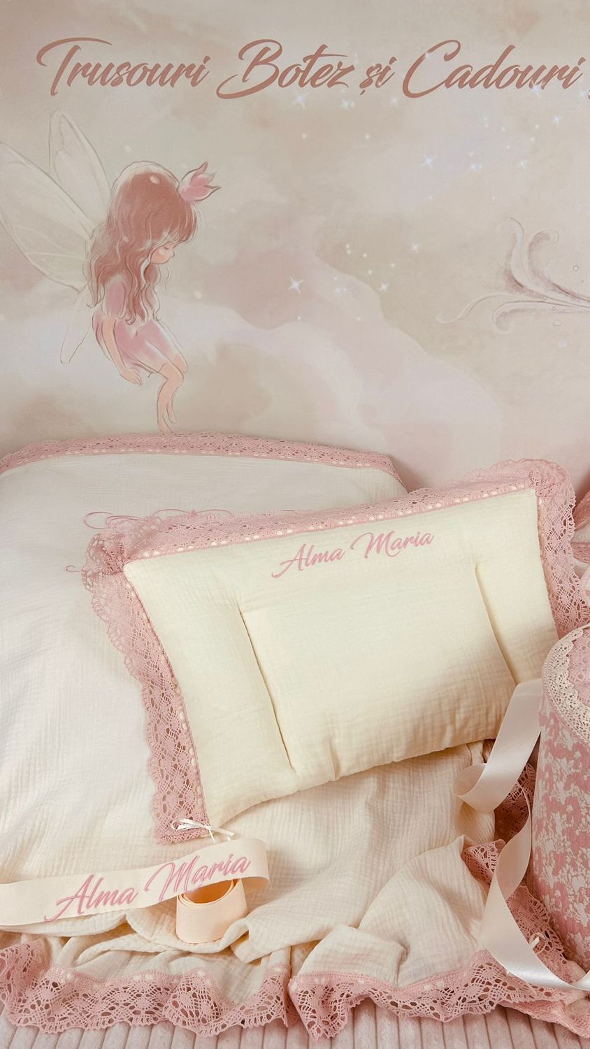 Trusou Botez Muselina Regal Maria- Set Biserica Personalizat