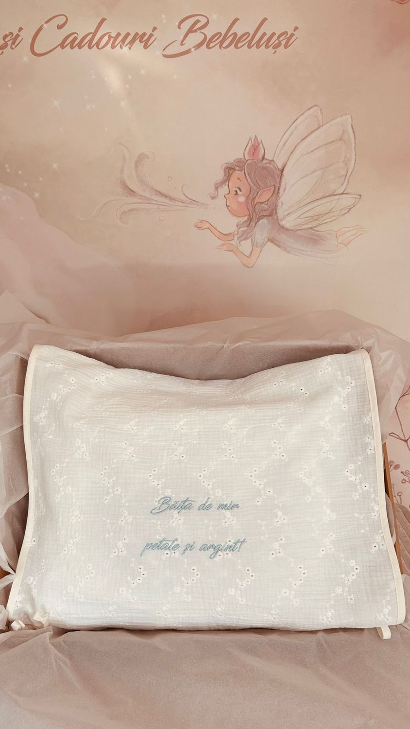 Trusou Botez  Muselina Regal - Set Biserica Personalizat Max