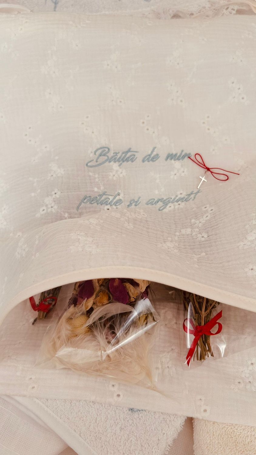 Trusou Botez  Muselina Regal - Set Biserica Personalizat Max
