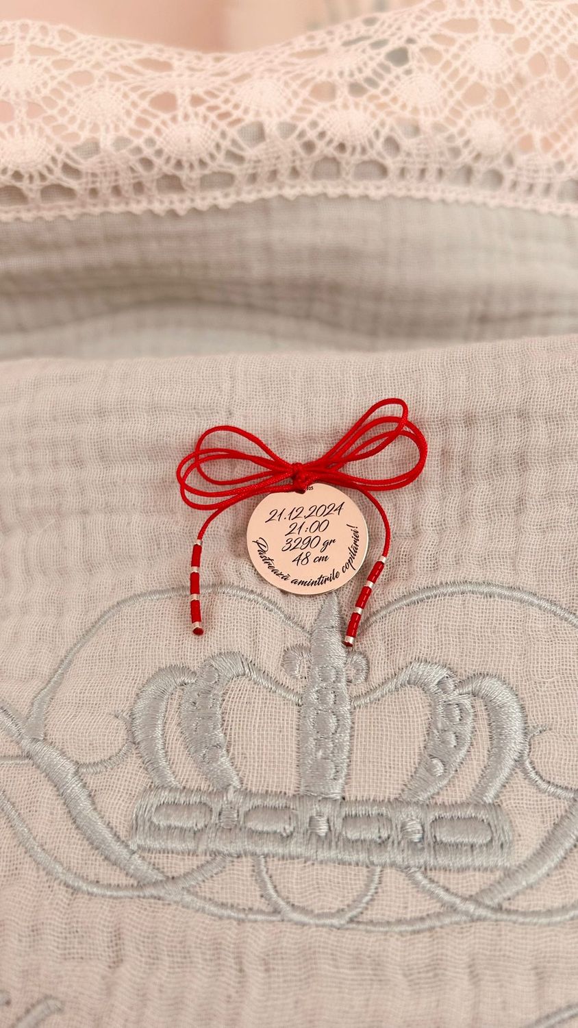 Trusou Botez  Muselina Regal - Set Biserica Personalizat Max