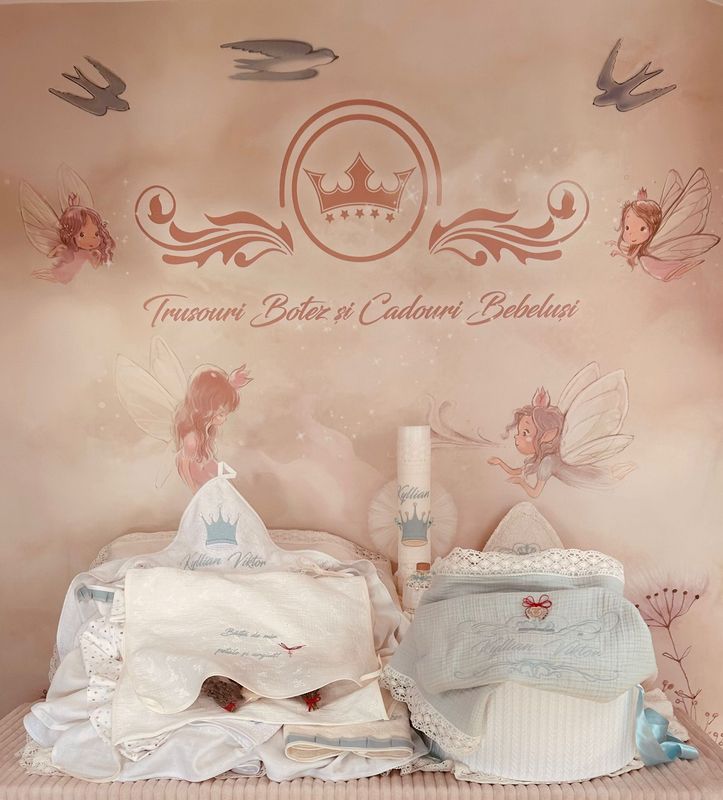 Trusou Botez  Muselina Regal - Set Biserica Personalizat Max