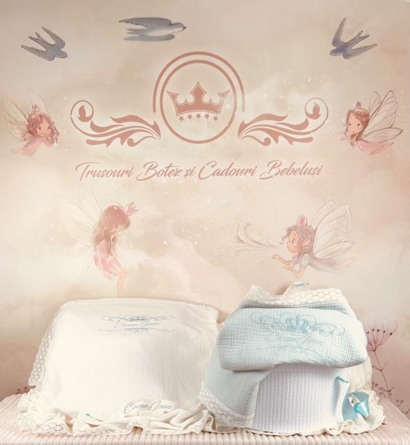 Trusou Botez Muselina Regala - Set Biserica Personalizat