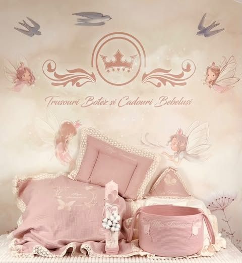 Trusou Muselina Fluturi Botez Catolic