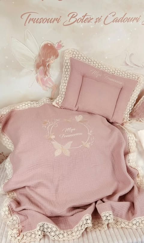 Trusou Muselina Fluturi Botez Catolic