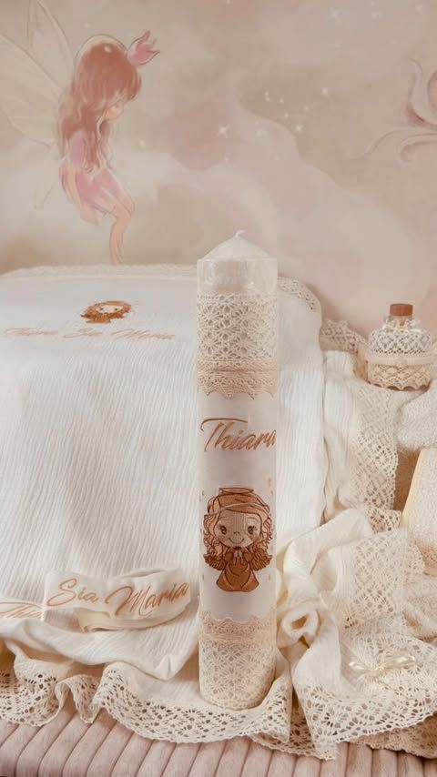Trusou Muselina Ingerasa - Set Botez Personalizat premium