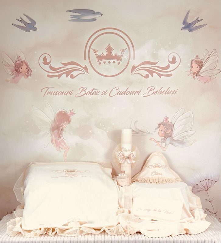 Trusou Muselina Regal All ivory set biserica personalizat