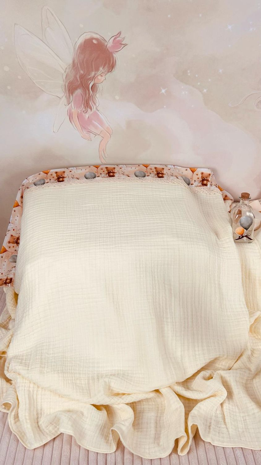 Trusou Botez Muselina Urs cu Baloane- Set Biserica