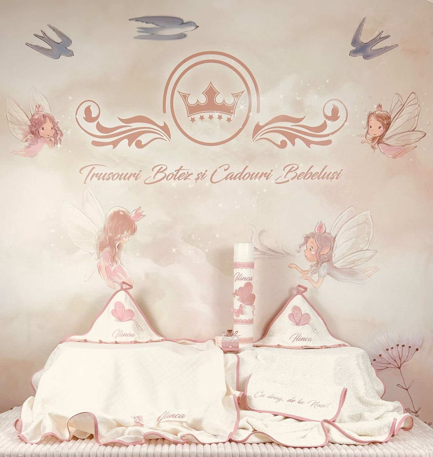 Trusou Botez Muselina Fluturas - Set Biserica