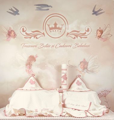 Trusou Botez Muselina Fluturas - Set Biserica