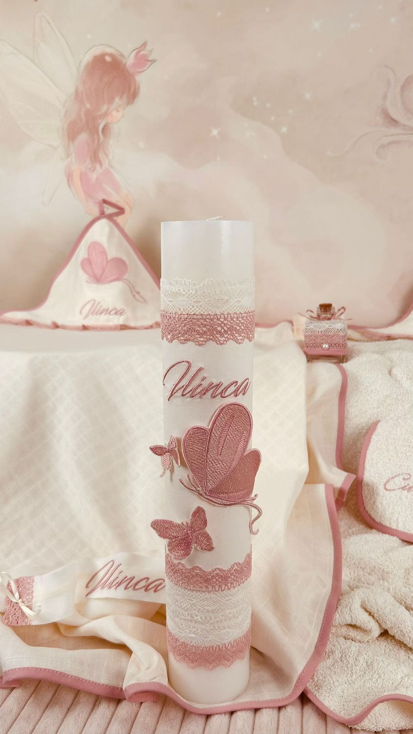 Trusou Botez Muselina Fluturas - Set Biserica