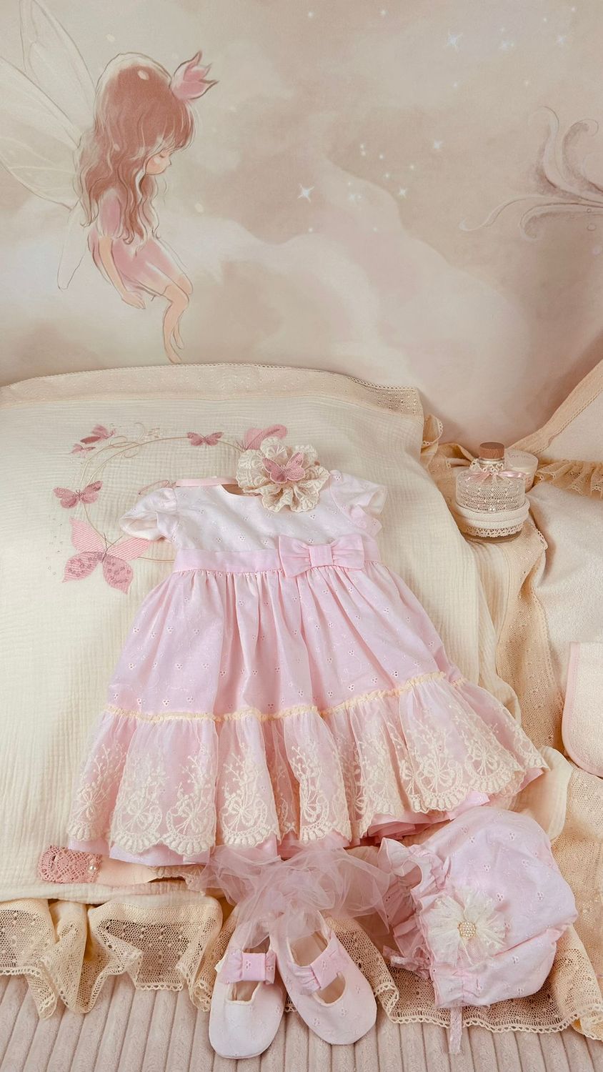 Trusou Botez Personalizat Muselina Fluturi - Set Biserica