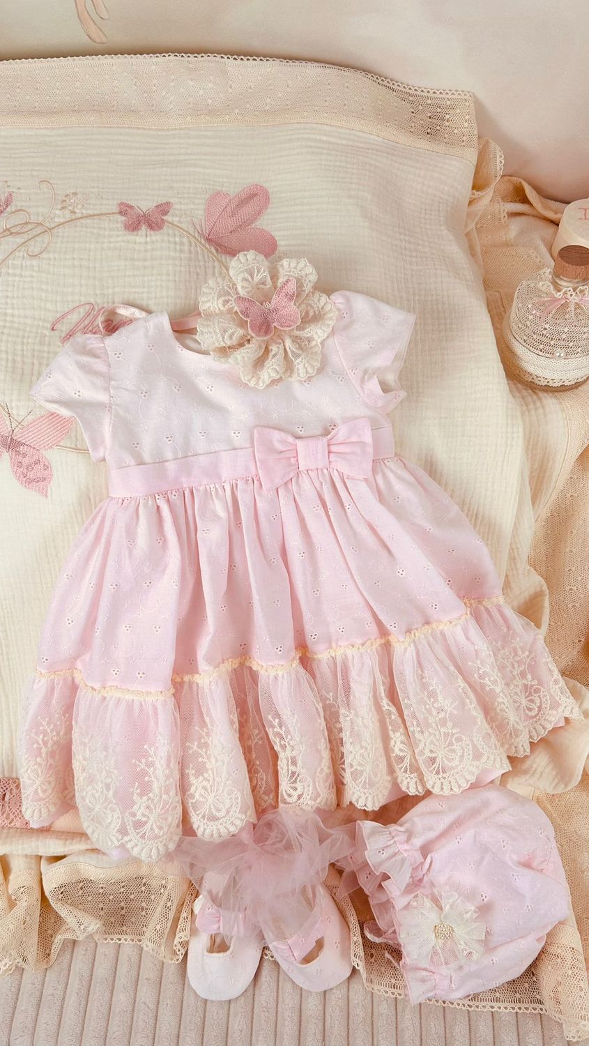 Trusou Botez Personalizat Muselina Fluturi - Set Biserica