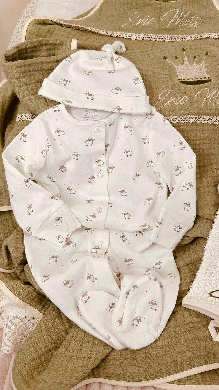 Trusou Botez Muselina Urs cu Stea - Set Biserica TOP Premium
