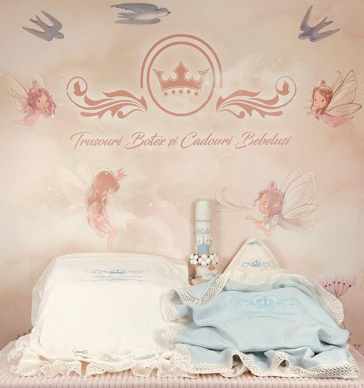 Trusou Muselina Regal Aqua - Set Biserica