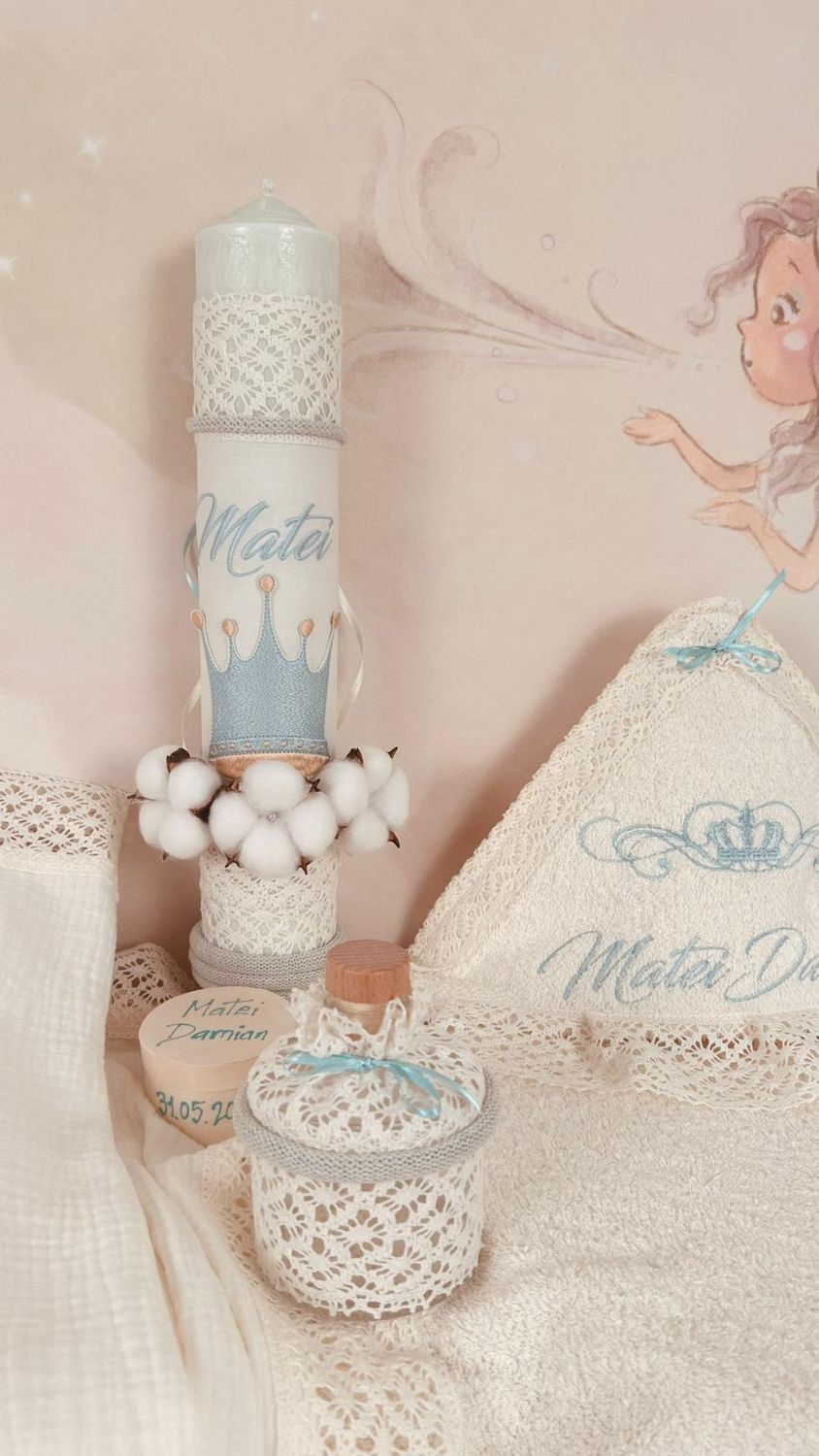 Trusou Muselina Regal Aqua - Set Biserica