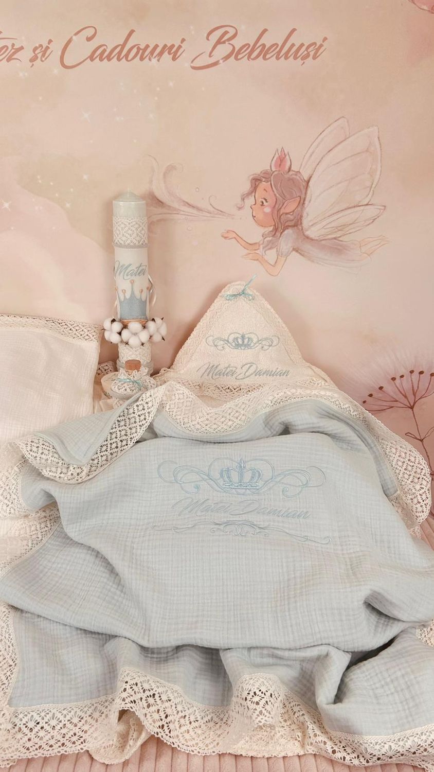 Trusou Muselina Regal Aqua - Set Biserica