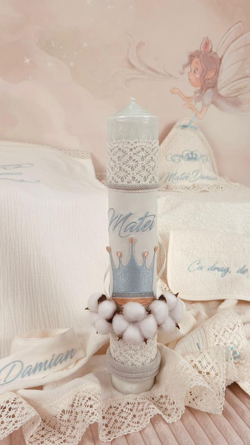 Trusou Muselina Regal Aqua - Set Biserica