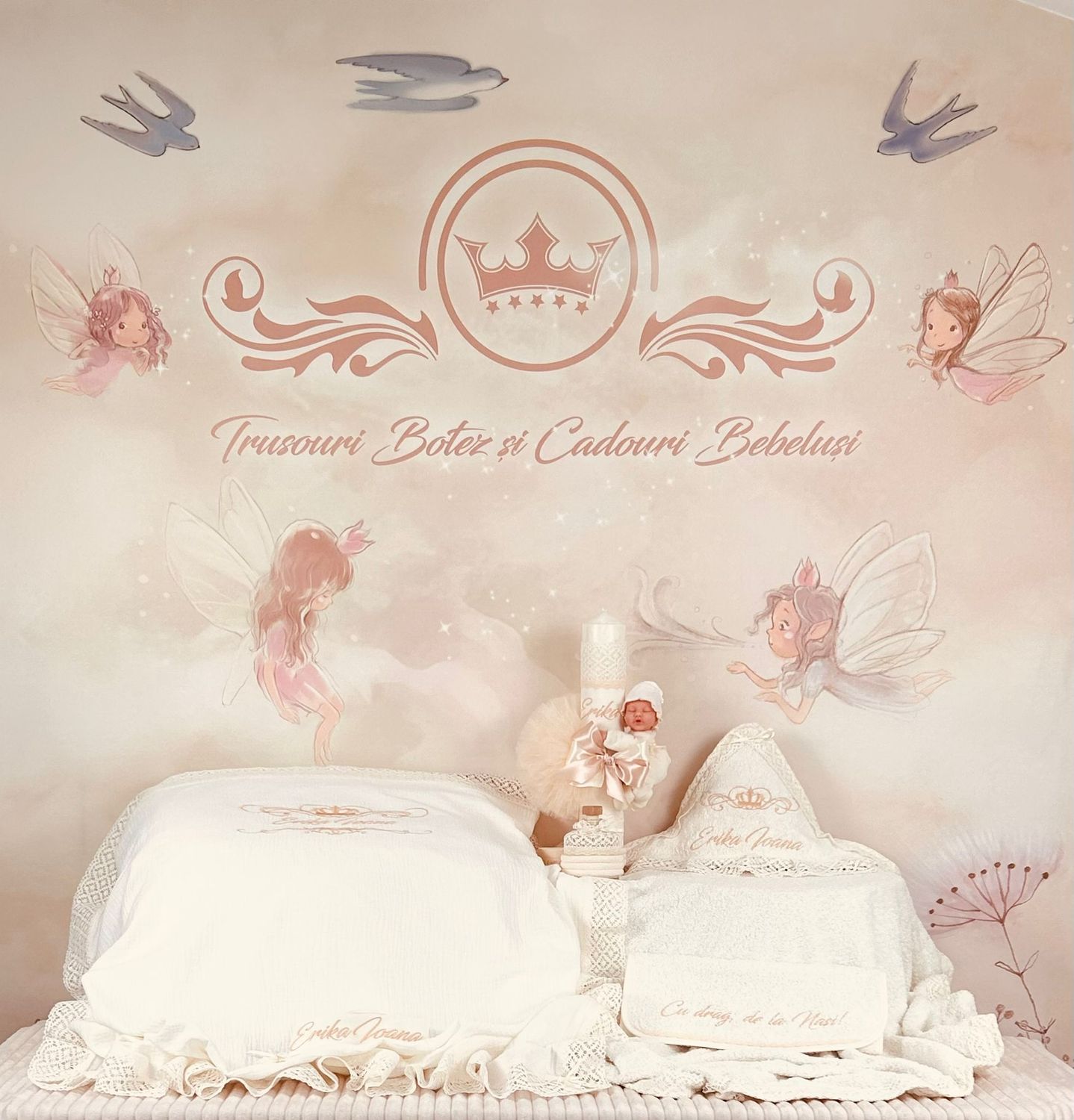 Trusou Muselina Regal All Ivory new set biserica Premium