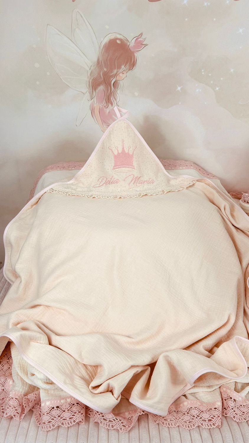 Trusou Muselina Regal roz nou set biserica Premium