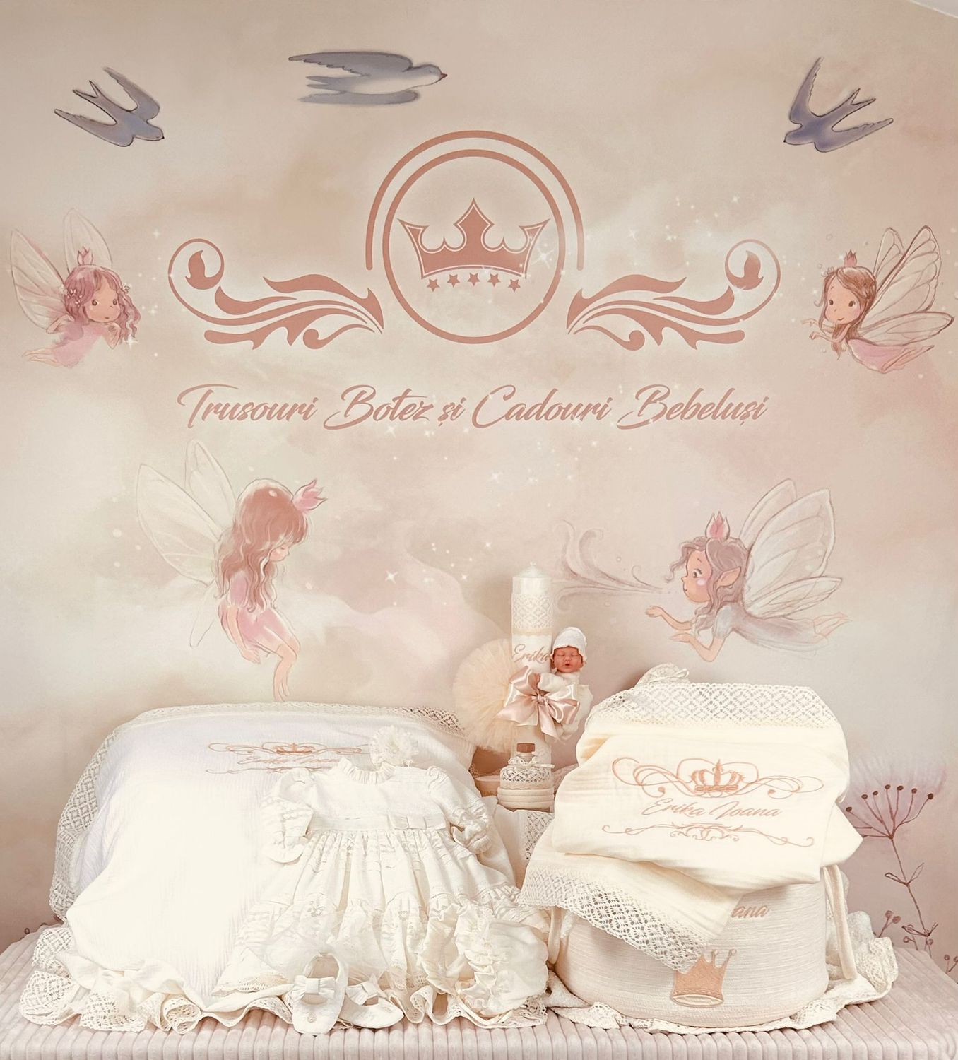 Trusou Muselina Regal All Ivory new set biserica Premium