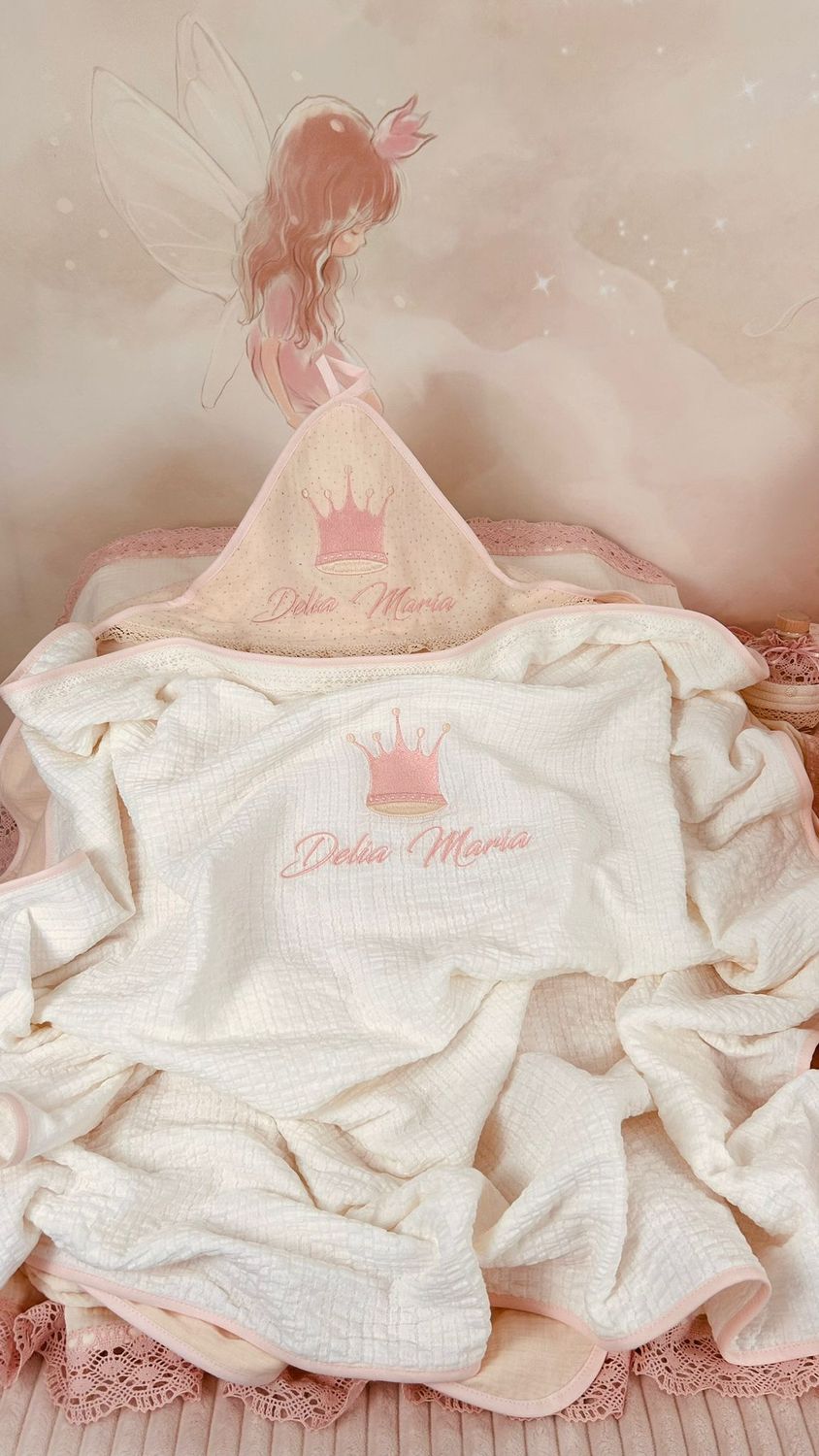 Trusou Muselina Regal roz nou set biserica Premium