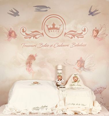 Trusou Botez Personalizat Regele Leu - Set Biserica Premium