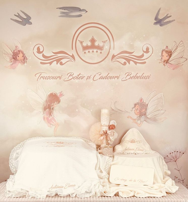 Trusou Botez Regal Ivory new - Set Biserica Personalizat